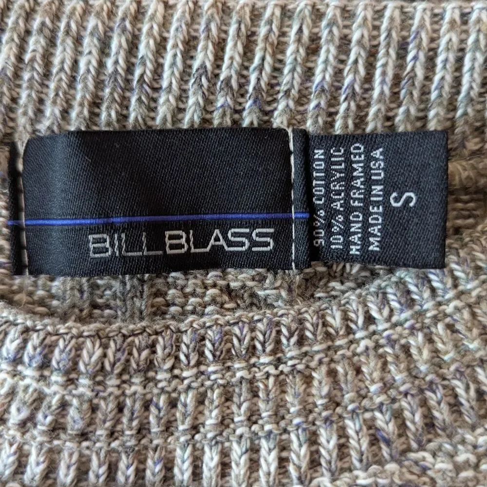 VTG Bill Blass Preppy Academia Grandpacore Cabincore Cozycore Knit Sweater S